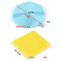2Pcs Cepillo De Limpieza De Silicona Gruesa Para Cocina Escobillas De Limpieza Para Ollas Y Sartenes Esponja Escobilla De Frutas Y Verduras Ecológico - details 7