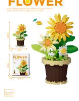 Bloques De Construcción De Flores Eteriores En Estilo 12 Juguetes De Montaje Para Niños Modelo De Decoración De Potted Plantas - details 5