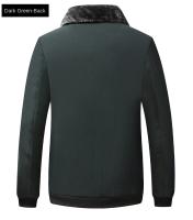 Chaqueta De Poliéster Impermeable Para Hombres Con Capucha Casual De Invierno Cuello Erguido Manga Larga Abrigo Acolchado Windbreaker Outerwear - details 13