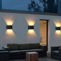 Lámpara Solar LED Exterior Sensor De Iluminación Decoración De Jardín Impermeable Luz De Pared Autocontenida Para Exterior - details 13