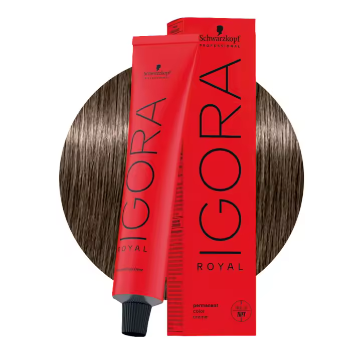 Schwarzkopf Igora Royal 7-1 Rubio Medio Cendrè 60ml-coloración permanente - 1