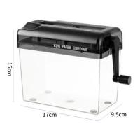 Mini Trituradora Manual De Papel A4 Máquina De Corte De Recibos Estación De Oficina Y Enseñanza Suministros Portátil Para El Hogar Y Escuela - details 5