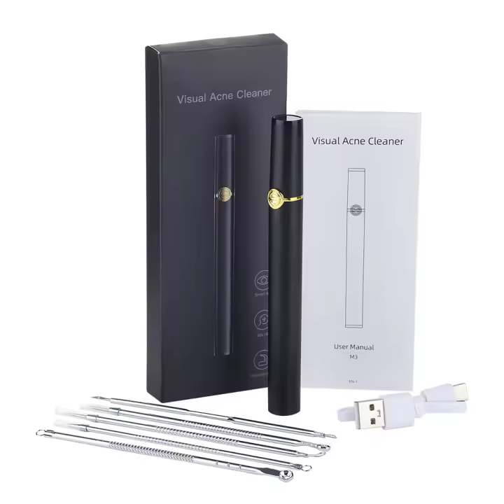 Aguja Visual inteligente para el acné, dispositivo de eliminación de acné Facial, Limpieza de Poros, ininstrument de Belleza, Carga USB - 1
