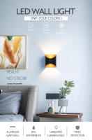 Lámpara De Pared LED 10W Aluminio Moderna Nórdica Exterior Interior Para Sala De Estar Dormitorio Lámpara De Noche 85-265V - details 0