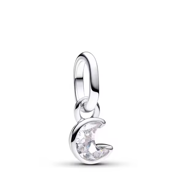Pandora Charm Mini Colgante en plata de ley Luna Brillante​ 793364C01 , para Mujer - 1