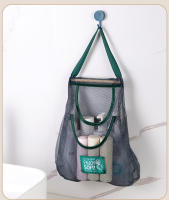 Bolsa De Almacenamiento Reutilizable Para Cocina Malla Colgante Para Frutas Verduras Ajo Patatas Cebollas Estilo Moderno Material No Tejido - details 7