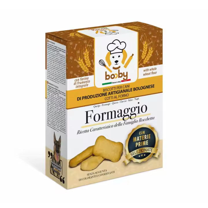 BOOBY - Galletas para perros de alta calidad | Snacks deliciosos para tu mascota | Producción artesanal italiana | Caja de 400gr. - 1