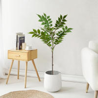 Planta Artificial De Figo Grande 76-140cm Hojas Verdes De Plástico Para Decoración De Jardín Y Exterior Estilo Tropical - details 9