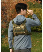 Chaleco Táctico Con Bolsa De Pecho Para Camping Y Airsoft Bolsa De Hombro Para Caza Pesca Ciclismo Y Correr Para Hombres - details 13
