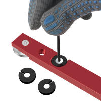 Herramienta De Miter Roja Para Carpintería Con Track T Y Slider Práctico Modificador Metal Miter Barra De Limitación - details 3