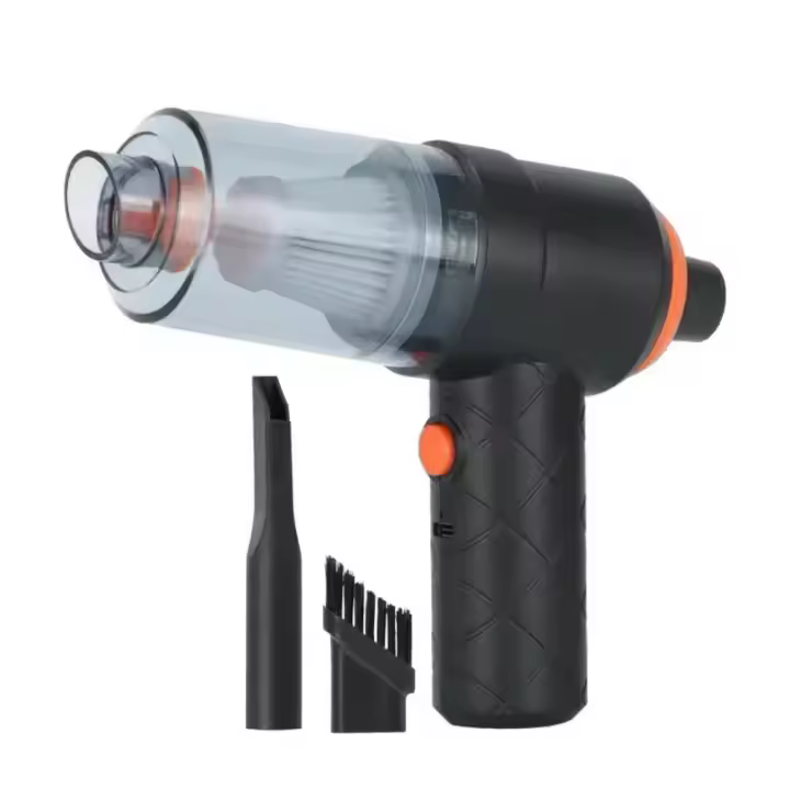 Aspiradora de mano portatil,aspirador 2 in 1,mini aspiradora de mano ideal para coche Mini Aspirador Coche Potente, Aspiradora sin Cable Carga USB 6000 Pa 120W, Vacuum Cleaner de Coche Inalámbrico Potente - 1