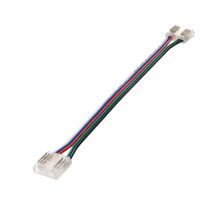 Ledkia Conector Hipopótamo doble con cable para Tira LED RGBW 24V DC COB IP20 Ancho 12mm 12 mm - 1