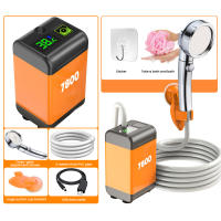 Showers Eléctricas Portátiles Para Camping Y Jardín Con Pantalla Digital Y Ajuste De Temperatura 4800/6000/7800mAh Para Lavado De Coche Y Mascotas - details 7