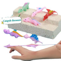 Juguete De Decompresión Dinosaurio Para Dedos 5-30 PCS Slingshot De TPR Juguete De Broma Para Cumpleaños De Niños Juguetes De Dinosaurio Aleatorios No Batería Unisex - details 6
