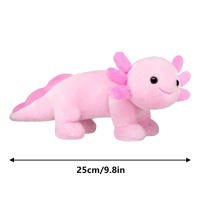 Peluche De Axolotl De 25cm Juguete De Peluche Rosa Para Niños Regalo De Cumpleaños Decoración Para El Hogar Suave De PP Relleno - details 3
