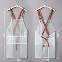 Nueva Apron Impermeable Y Resistente Al Aceite Con Correa Estilo Coreano Moda Para Cocina Y Hogar Ropa De Trabajo Para Mujeres - details 0