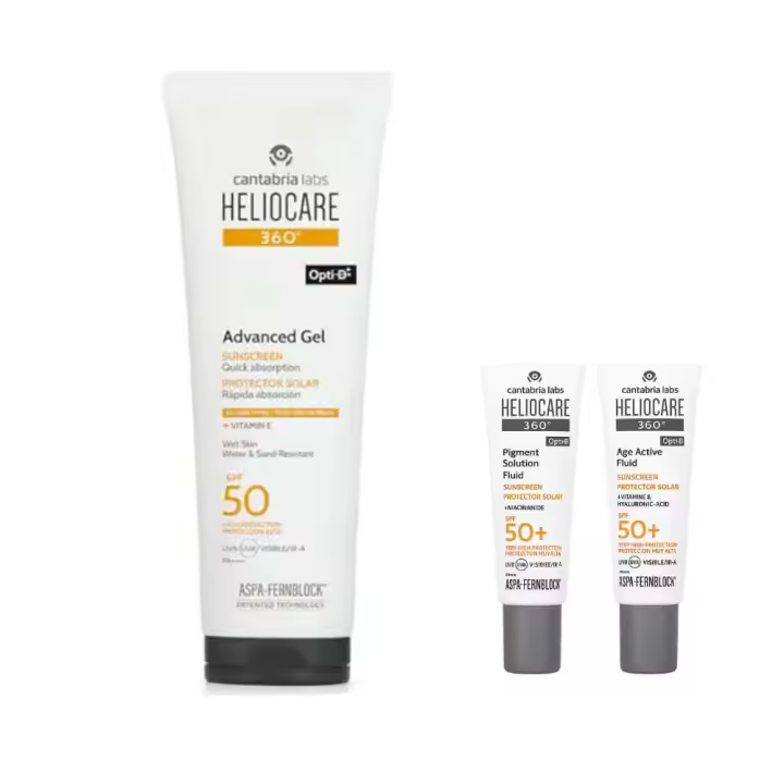 Heliocare Spf 50+ Gel 200 ml + Regalo Protector Age Fluid y Pigment Fluid 3 ml - 1