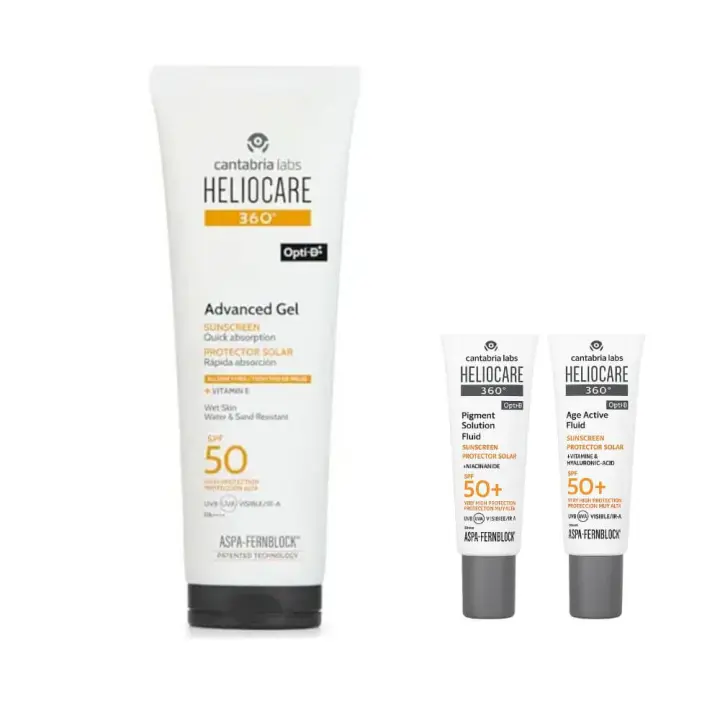 Heliocare Spf 50+ Gel 200 ml + Regalo Protector Age Fluid y Pigment Fluid 3 ml - 1