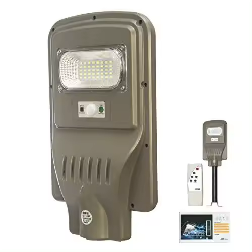 APLIGUE DE PARED GRIS LED SOLAR CON SENSOR 15W 1200LM 6000K LUZ FRIA - 1