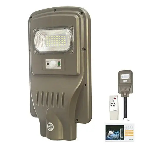 APLIGUE DE PARED GRIS LED SOLAR CON SENSOR 15W 1200LM 6000K LUZ FRIA - 1