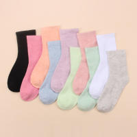 10 Pares De Calcetines De Algodón Colores Para Mujer Calcetines Deportivos Transpirables Casual Verano Delgados Solids Middle Tube - details 5