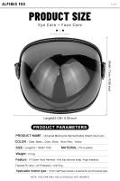 Visera Universal Para Casco Motocicleta 3/4 Pantalla Bulbosa Antigolpes Vintage Lente De Visera Windproof Para Motocicleta - details 2