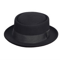 Sombrero Fedora De Lana Wool Para Hombres Y Mujeres Con Cinta Dome Y Pico Plano Sombrero De Panamá Para Iglesia Y Jazz Accesorios De Moda Para Caballeros - details 2
