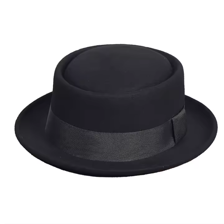 Sombrero Fedora De Lana Wool Para Hombres Y Mujeres Con Cinta Dome Y Pico Plano Sombrero De Panamá Para Iglesia Y Jazz Accesorios De Moda Para Caballeros - 1
