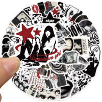 50pcs Pegatinas Retro De Los Años 90 Y 00 En Blanco Y Negro Para Niñas Aesthetic Para Equipaje Laptop Guitarra Teléfono Diario Vinilo Impermeable Y Desmontable - details 4