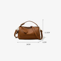 Bolso Bandolera De Cuero Suave Para Mujer Gran Capacidad Para Comunicación Bolsa De Hombro Estudiante Bolso De Mano - details 0
