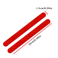 2pcs/set Almohadillas Reflectoras De Seguridad Para Coche Adhesivo Reflector Para Espejo Retrovisor Y Bandas De Seguridad - details 0
