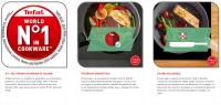 Tefal Ingenio Easy Cook N Clean kit de 2 piezas 22/26 cm apilables, revestimiento antiadherente seguro, indicador de calor, base difusora, no apto para inducción, fácil limpieza, fabricado en Francia, L1549023 - details 3