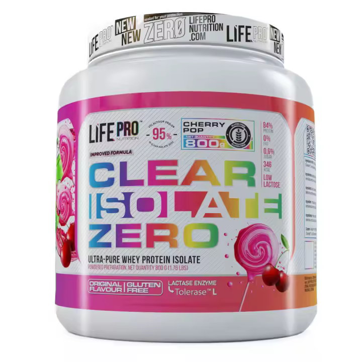 LIFE PRO NUTRITION CLEAR ISOLATE ZERO 800G - Aislado de Textura Ligera - Alto Valor Biológico - Sin Aminoácidos Añadidos - 1