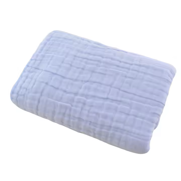 Toalla de baño para Bebe de Seersucker de dos Capas de Algodón Puro, toalla de Alimentación de Gasa Gruesa para otoño E Invierno, toalla de Playa, pañuelo para los últimos nacidos - 1
