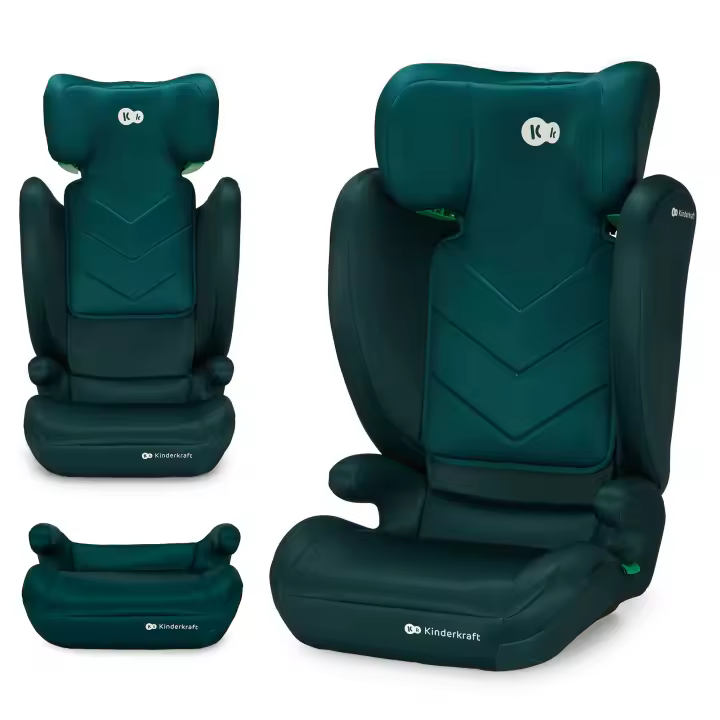 Kinderkraft I-SPARK Silla de coche, i-Size, para bebé, Grupo 2/3 100-150 cm, de 3,5 a 12 años, de 15 a 36 kg, ligera (4,5 kg), cinturón de seguridad de 3 puntos, Protección lateral - 1