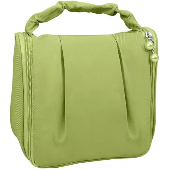 Neceser Colgante with Perlas para Mujer, neceser de viaje para maquillaje, Organizador de artículos de tocador, neceser para viaje, accesorios Esenciales, Cosméticos, Green. - 1