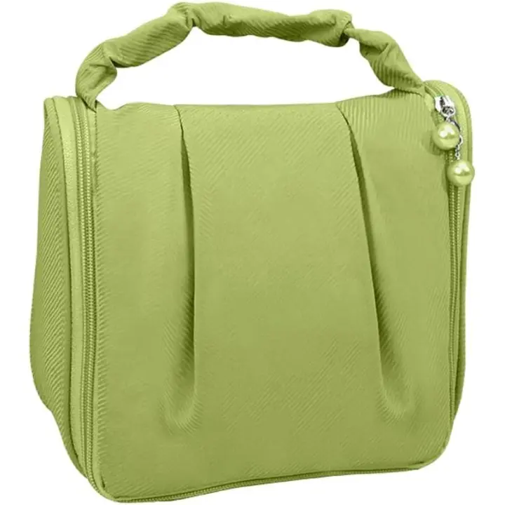 Neceser Colgante with Perlas para Mujer, neceser de viaje para maquillaje, Organizador de artículos de tocador, neceser para viaje, accesorios Esenciales, Cosméticos, Green. - 1