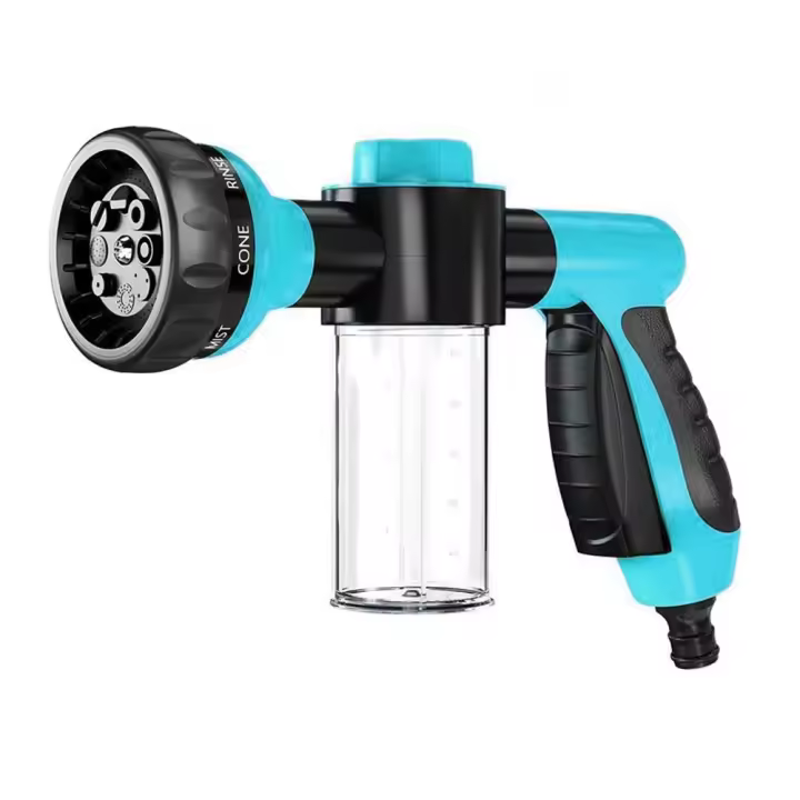 Pistola De Ducha Para Mascotas Con Mangos De Spray De 8 En 1 Herramienta De Limpieza Para Coches Y Animales Material Plástico - 1