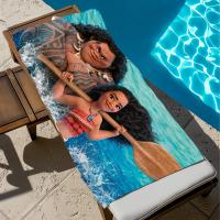 Toalla De Playa Grande De Secado Rápido Dibujos Animados Moana 2 Para Deporte Gimnasio Baño Camping Viaje Tamaño 150x220CM - details 7