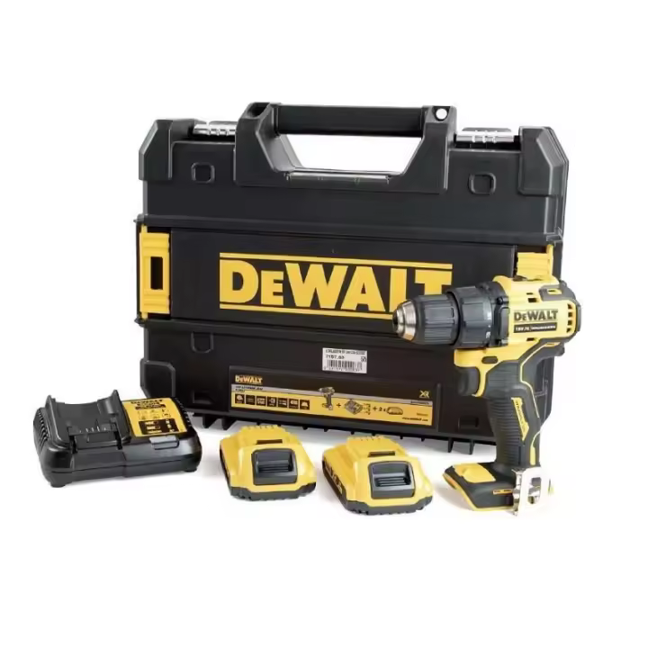 Atornillador dewalt 18v 13mm 2,0ah dcd708d2t sin ecobillas - 1