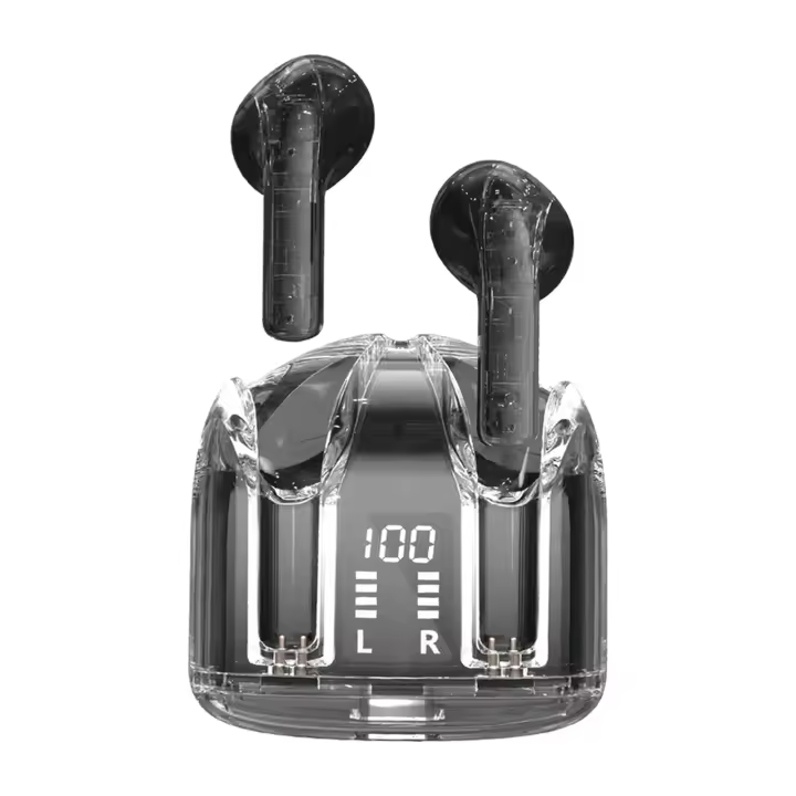 EasySpeed Auriculares Inalámbricos Bluetooth,Auriculares Bluetooth 5.3,42H HiFi Estéreo Auriculares in Ear,Cascos Inalámbricos Bluetooth Carga Rápida USB- C con Pantalla LED,IP7 Impermeable,Control Táctil Negro - 1