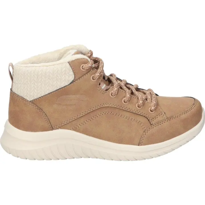 SKECHERS | Botines Skechers Ultra Flex 2.0 Casual Mix para Mujer – Botines en Color Marrón Chesnut – Botín con Cordones – Estilo Casual – Para Invierno – Cómodas – Modelo 167973-CSNT - 1