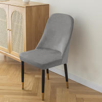 Cubierta De Silla De Cuero Grueso En Color Sólido Lavable Para Oficina Y Hogar Antideslizante Incluyente Para Sillas Curvas - details 9