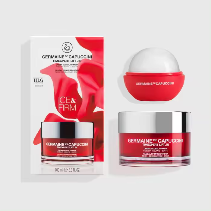 Germaine de Capuccini  Timexpert Lift_IN Ice & Firm  Crema cuello 100ml + Ice Ball 320010 Tratamiento reafirmante con efecto lifting y accesorio de masaje que potencia los resultados. - 1