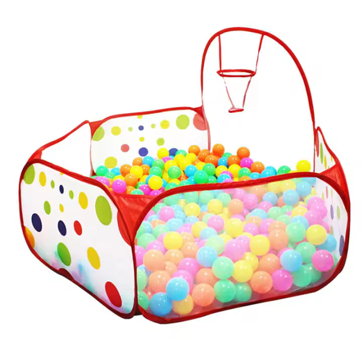 Piscina De Bolas Para Niños Con Cesta Y Carpa 1.5m Juguete Educativo De Exterior Para Bebés Y Niños De 3 a 12 Años - 1