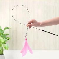 Juguetes Para Gatos Telescopio De Pluma Con Ventosa Super Removible 3PCS Reemplazo De Pluma Herramienta Interactiva Para Gatos - details 3