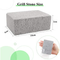 Limpieza De Piedra Para Barbacoa Pequeña Ladrillo Gris Herramienta De Limpieza Para Asador Placa De Asado Púmice Ecológico Para Cocina - details 0