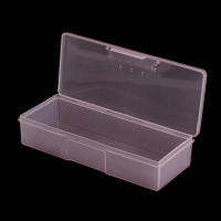 Caja De Almacenamiento Para Uñas Rectangular Y Transparente De Plástico Con Espátula Lápiz Y Archivo De Pulido Para Arte De Uñas - details 9