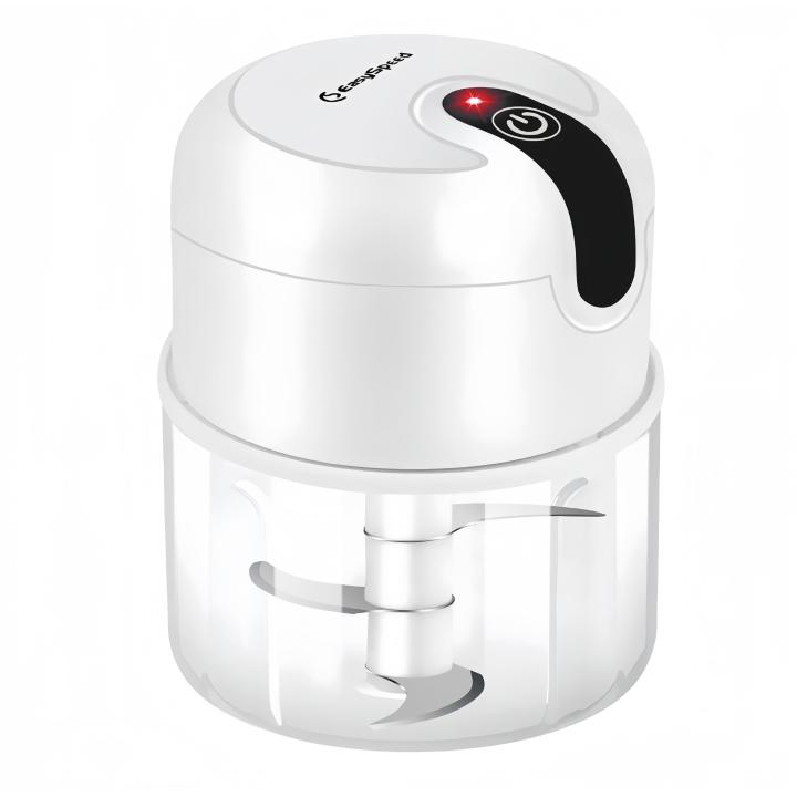 BIT Picadora Electrica, Mini Picador Eléctrico de Alimentos, Recargable USB, Capacidad 250 mL, 3 Cuchillas Acero Inoxidable, Portatil Batidora Trituradora Utilizado Para Cebolla, Ajo, Carne, Vegetal