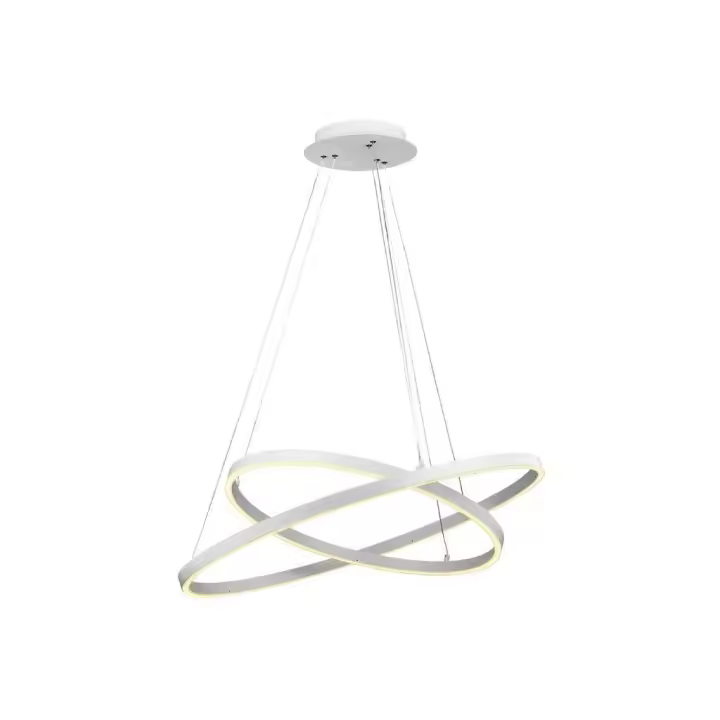 Lámpara de Techo Colgante Aros Led Cruzados 74w Color Blanco F BRIGHT - 1